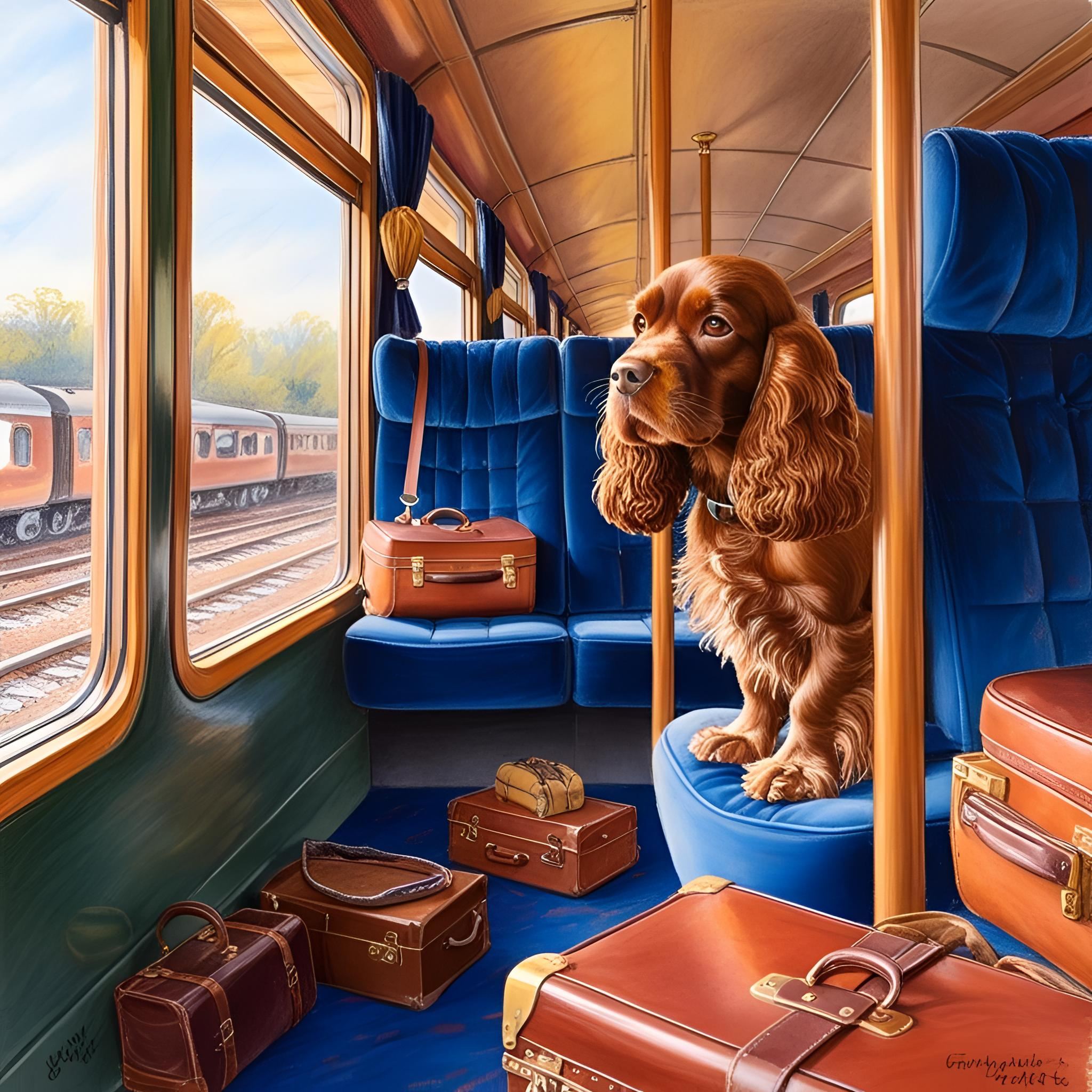 Brown-cocker-spaniel-traveling-by-train-meimong8