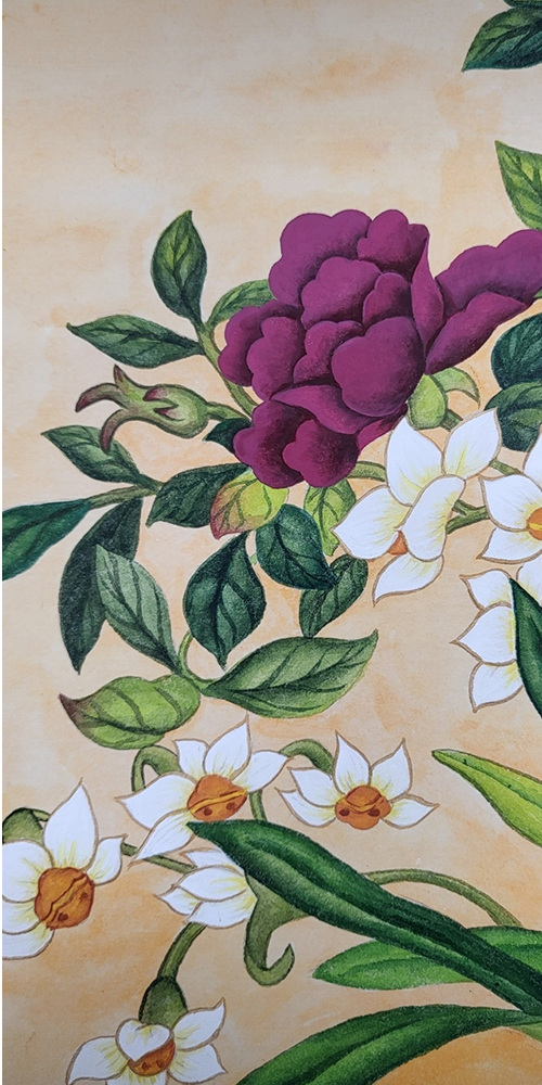 모란과 수선화 화훼도