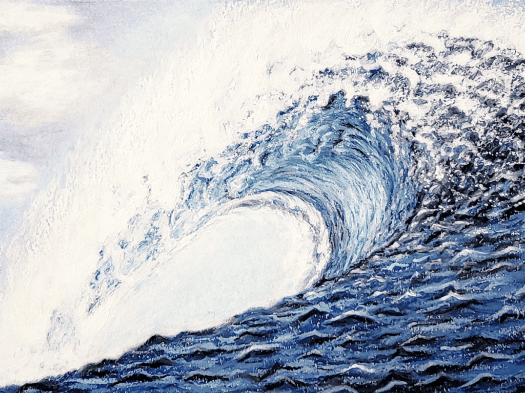 sea-waves-Oil-pastel-02-meimong8